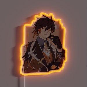 Portraits Of Zhongli RGB Neon Sign Portraits Of Zhongli RGB Neon Sign