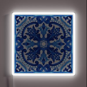Portuguese Azulejo Tiles RGB Neon Sign Portuguese Azulejo Tiles RGB Neon Sign