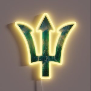 Poseidon Trident Ocean RGB Neon Sign