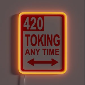POT SMOKING SIGN RGB Neon Sign