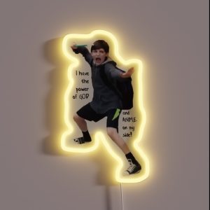 Power Of God And Anime RGB Neon Sign