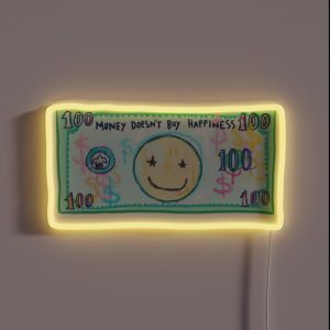Preppy Art Dollar Bill Hundred Dollar Bill Happy Face Smiley Face Choose Happy Preppy Aesthetic RGB Neon Sign Preppy Art Dollar Bill Hundred Dollar Bill Happy Face Smiley Face Choose Happy Preppy Aesthetic RGB Neon Sign