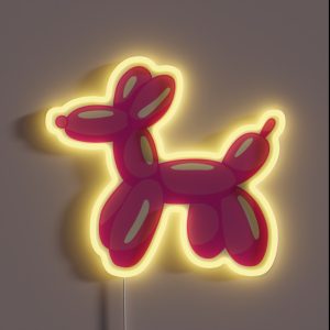 Preppy Balloon Dog RGB Neon Sign