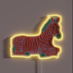 Preppy Zebra RGB Neon Sign