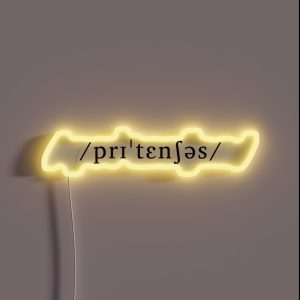 Pretentious As An Underlying Representation RGB Neon Sign Pretentious As An Underlying Representation RGB Neon Sign