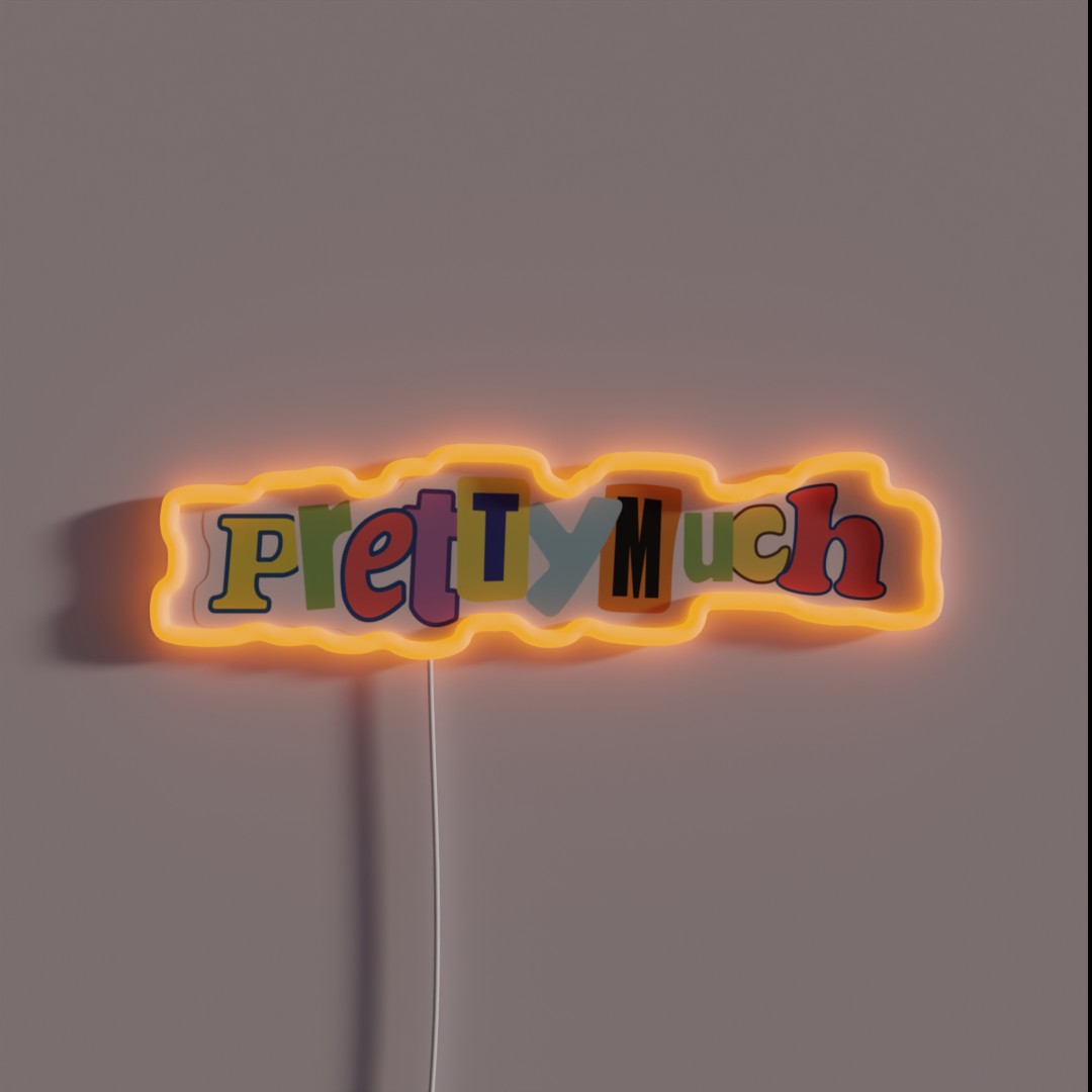 PRETTYMUCH RAINBOW RGB Neon Sign PRETTYMUCH RAINBOW RGB Neon Sign