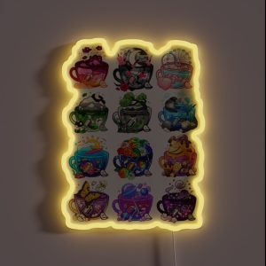 Pride Flag Teacup Collection RGB Neon Sign