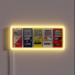 Primary Color Vending Machine Art RGB Neon Sign Primary Color Vending Machine Art RGB Neon Sign