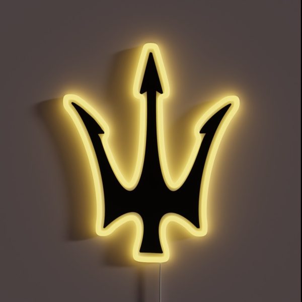 Prince Neptune Trident Black RGB Neon Sign