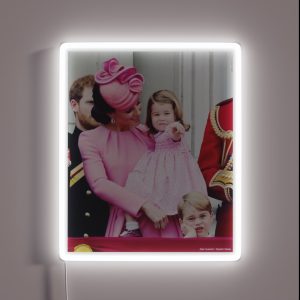Princess Charlotte And Catherine At Trooping Of The Colour RGB Neon Sign