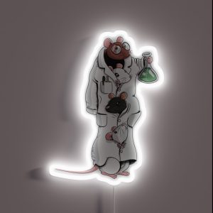 Prof Whiskers Phd RGB Neon Sign