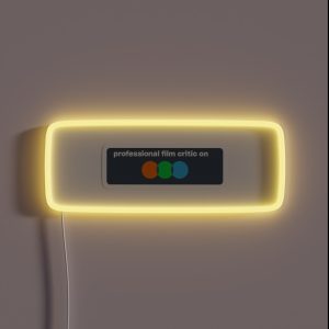 Professional Letterboxd Film Critic RGB Neon Sign Professional Letterboxd Film Critic RGB Neon Sign
