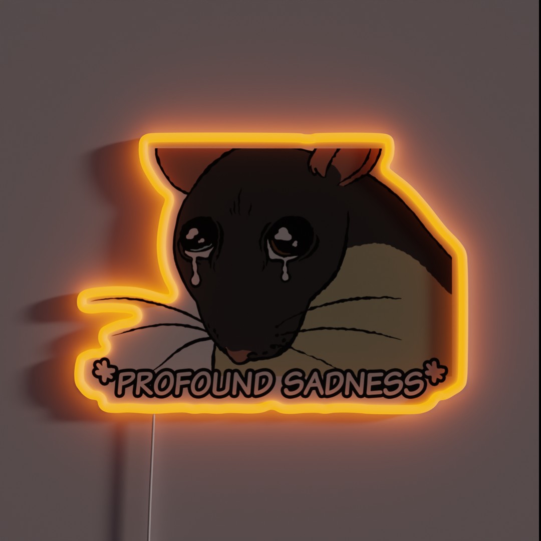 Profound Sadness RGB Neon Sign Profound Sadness RGB Neon Sign