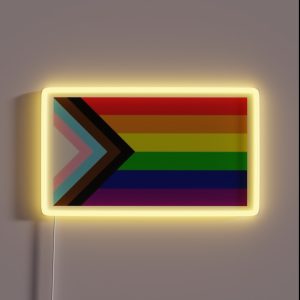 Progress Pride Flag RGB Neon Sign Progress Pride Flag RGB Neon Sign