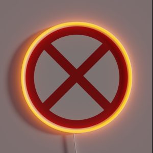 Prohibition Sign RGB Neon Sign Prohibition Sign RGB Neon Sign