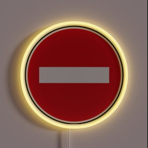 Prohibition Sign RGB Neon Sign