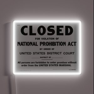 Prohibition Sign RGB Neon Sign