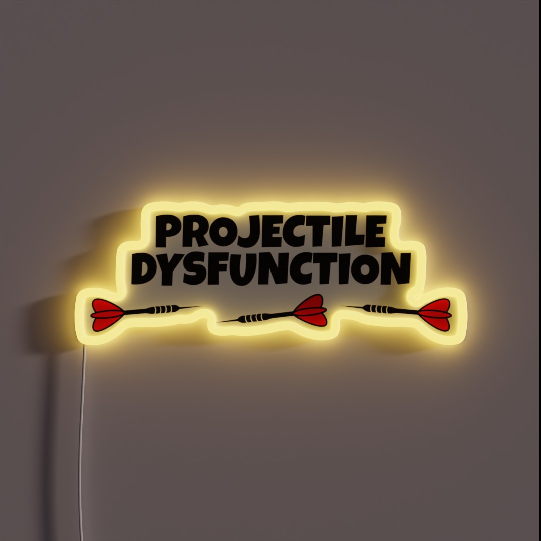 Projectile Dysfunction RGB Neon Sign Projectile Dysfunction RGB Neon Sign