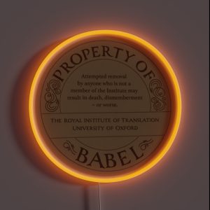 Property Of Babel RGB Neon Sign