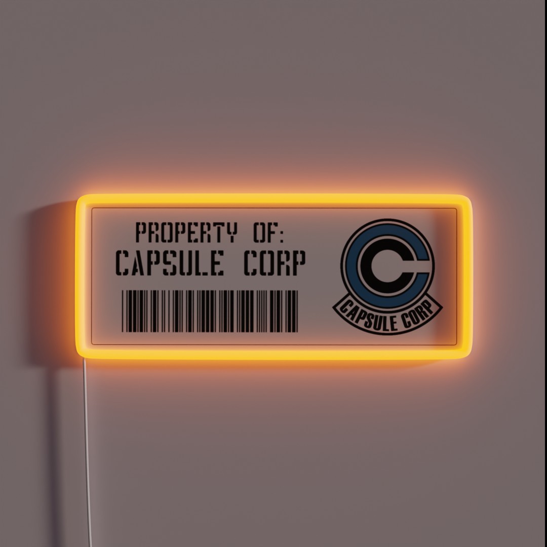 Property Of Capsule Corp V5 RGB Neon Sign Property Of Capsule Corp V5 RGB Neon Sign