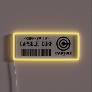 Property Of Capsule Corp V6 RGB Neon Sign