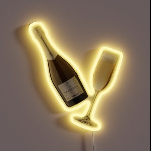 Prosecco Pattern RGB Neon Sign