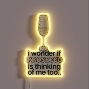 Prosecco Wine Lover Fans Of Italian Wine RGB Neon Sign