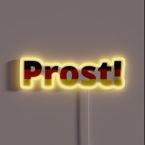 Prost German Flag Colors RGB Neon Sign