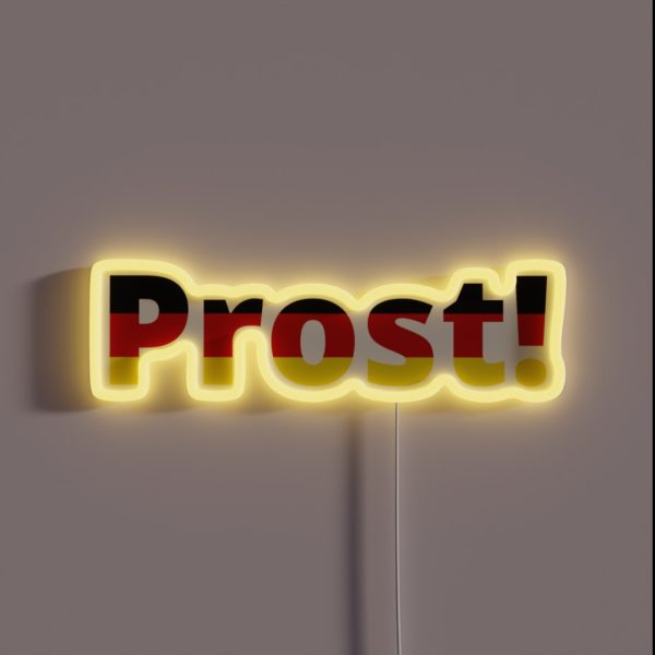Prost German Flag Colors RGB Neon Sign