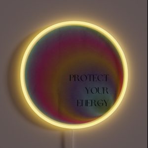 Protect Your Energy Tote Bag Poster Prints RGB Neon Sign
