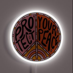 Protect Your Peace RGB Neon Sign
