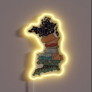 Prythian Map RGB Neon Sign