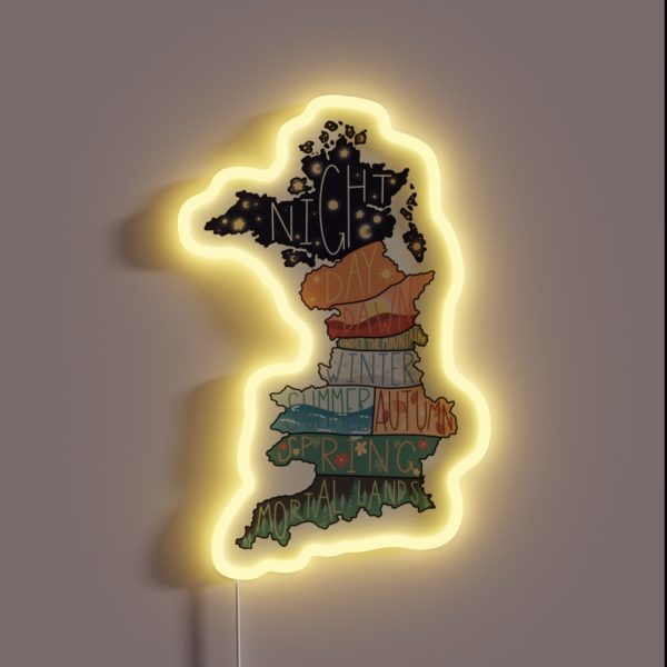 Prythian Map RGB Neon Sign