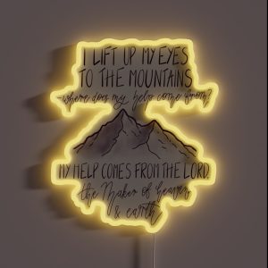 Psalm 121 1 2 My Help Comes From The Lord RGB Neon Sign Psalm 121 1 2 My Help Comes From The Lord RGB Neon Sign