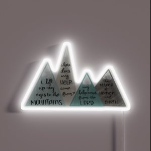 Psalm 121 RGB Neon Sign Psalm 121 RGB Neon Sign