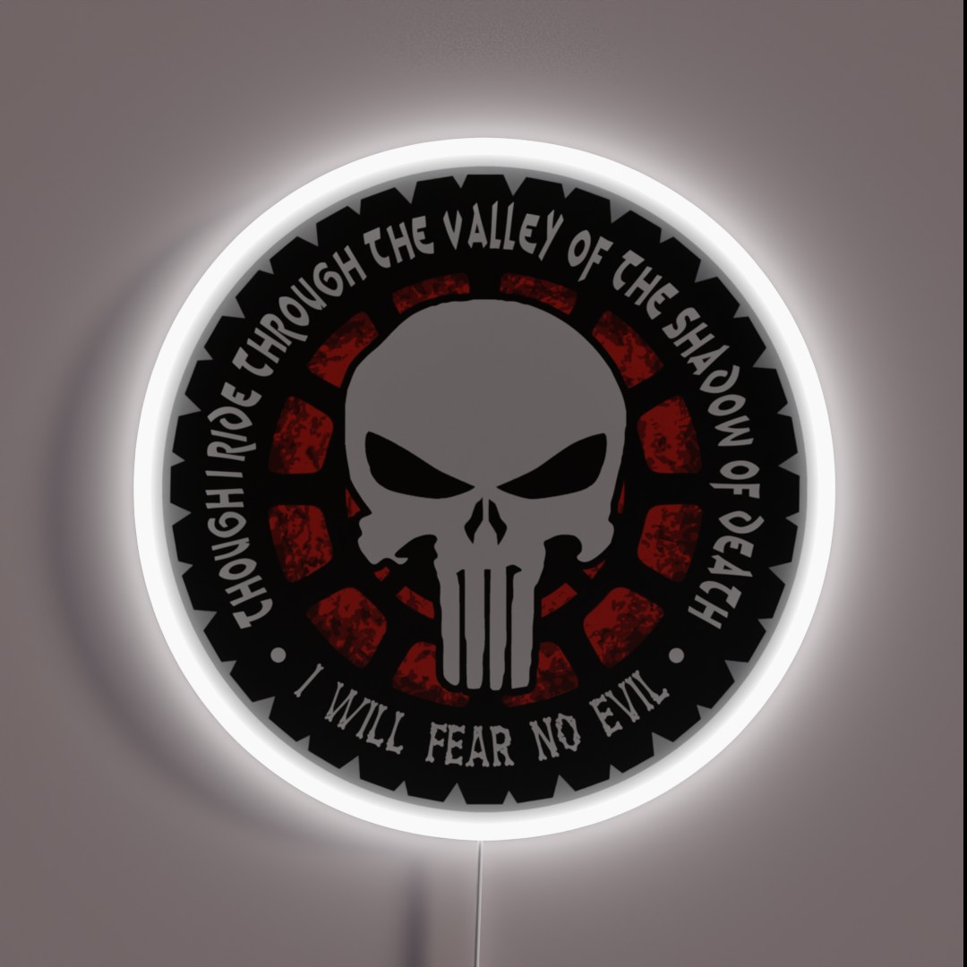 Psalm 23 4a Ride Through The Valley Of The RGB Neon Sign Psalm 23 4a Ride Through The Valley Of The RGB Neon Sign