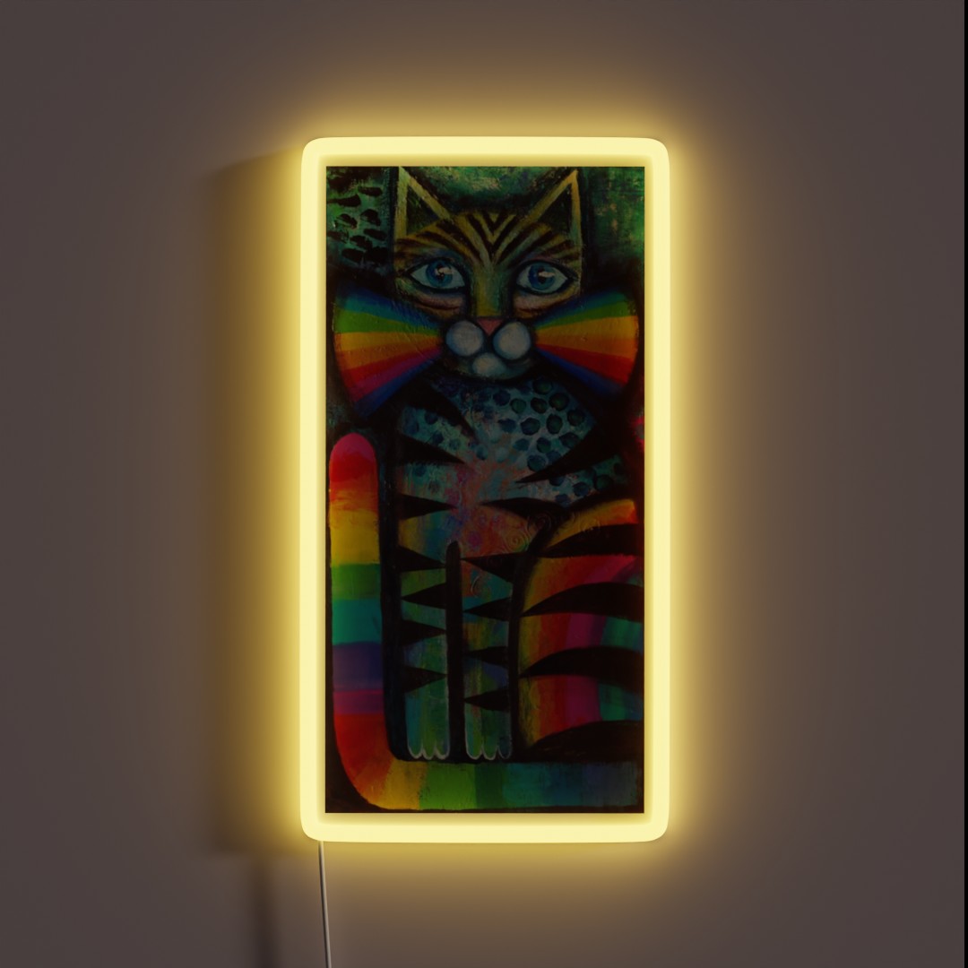 Psychadelic Cat RGB Neon Sign Psychadelic Cat RGB Neon Sign