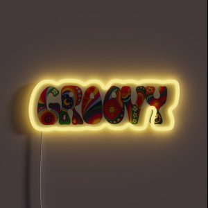 Psychedelic Groovy RGB Neon Sign Psychedelic Groovy RGB Neon Sign