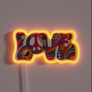 Psychedelic Love RGB Neon Sign