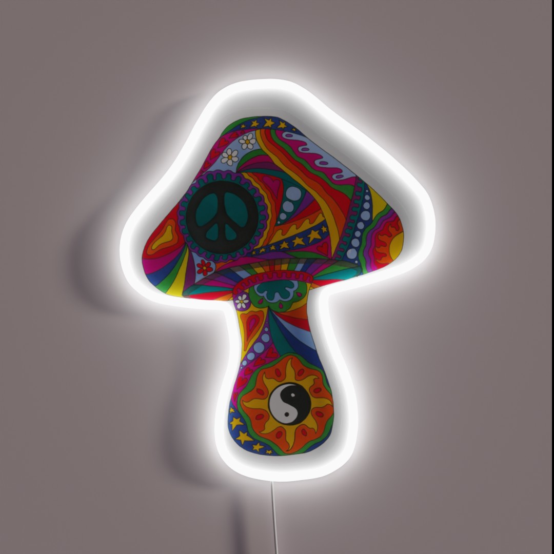Psychedelic Mushroom RGB Neon Sign Psychedelic Mushroom RGB Neon Sign