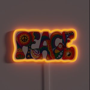 Psychedelic Peace RGB Neon Sign
