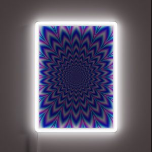 Psychedelic Pulse In Blue And Pink RGB Neon Sign