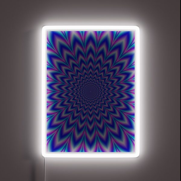 Psychedelic Pulse In Blue And Pink RGB Neon Sign