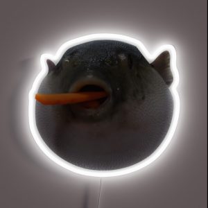 Puffer Fish Meme RGB Neon Sign Puffer Fish Meme RGB Neon Sign