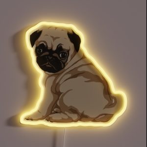Pug Puppy RGB Neon Sign Pug Puppy RGB Neon Sign