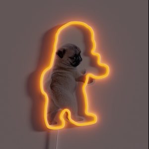 Pug Puppy RGB Neon Sign Pug Puppy RGB Neon Sign