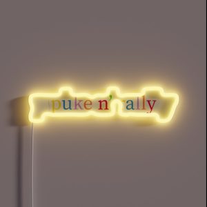 Puke N Rally RGB Neon Sign