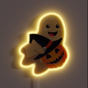Pumpkin Ghost Er Boo Boo Crew RGB Neon Sign
