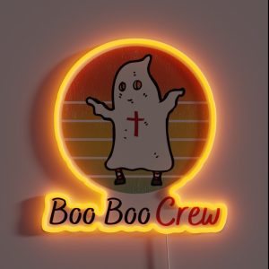 Pumpkin Ghost Er Boo Boo Crew RGB Neon Sign