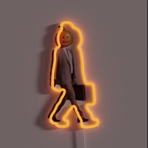 Pumpkin Head Dwight RGB Neon Sign